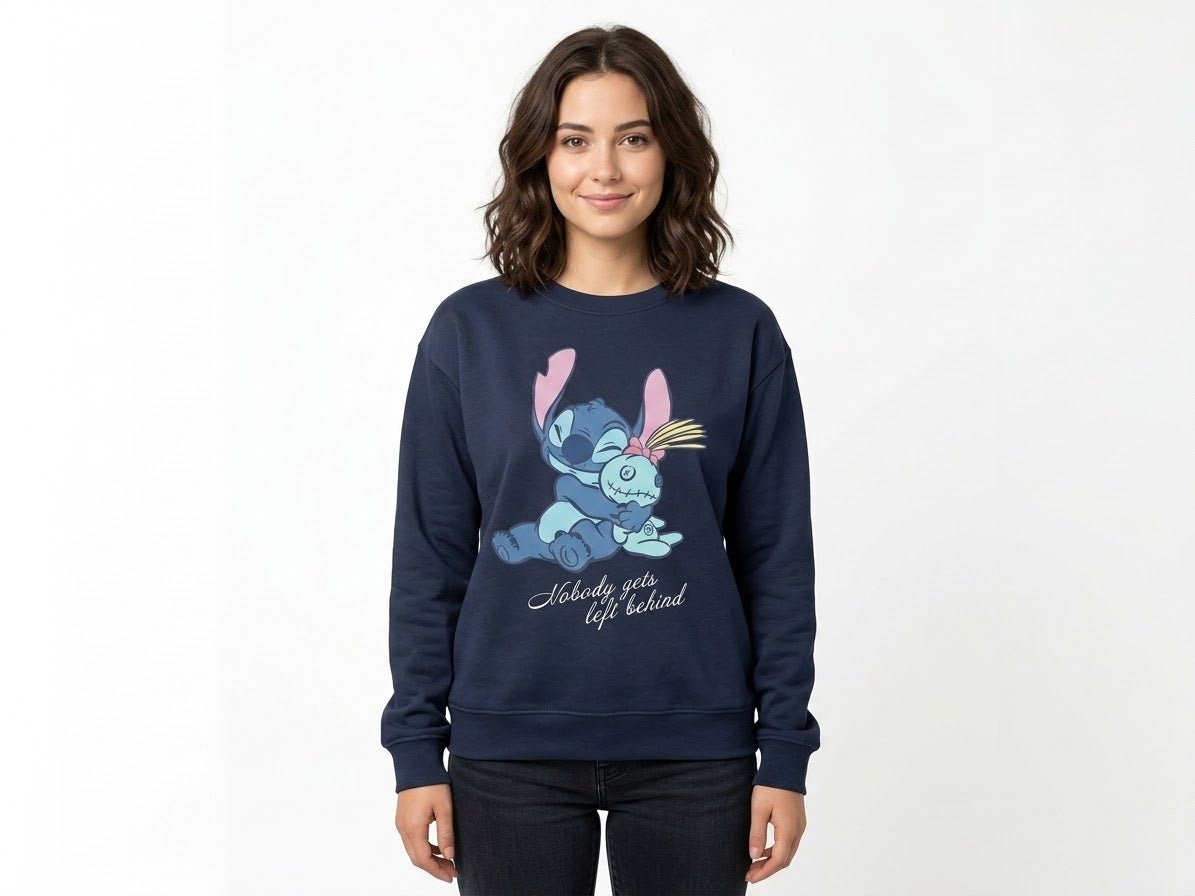 Poleron Primark Mujer Stitch “Nobody Gets Left Behind” 💙 | Baby Helena Shop