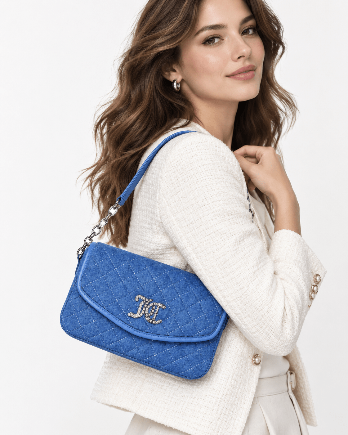 Cartera de Hombro Juicy Couture Azul Denim | Baby Helena Shop