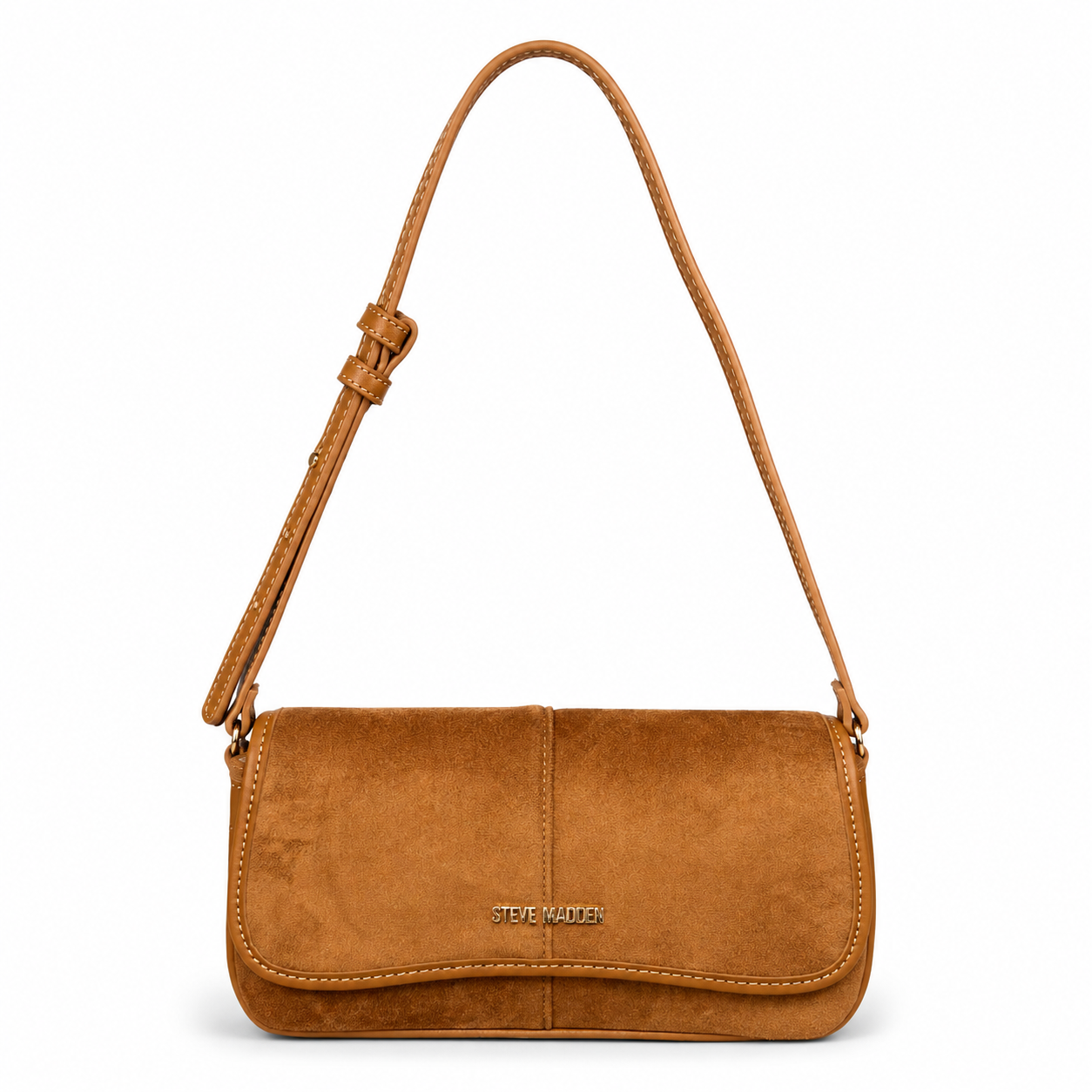 Cartera Steve Madden de Hombro Camel con Asa Ajustable 🤎