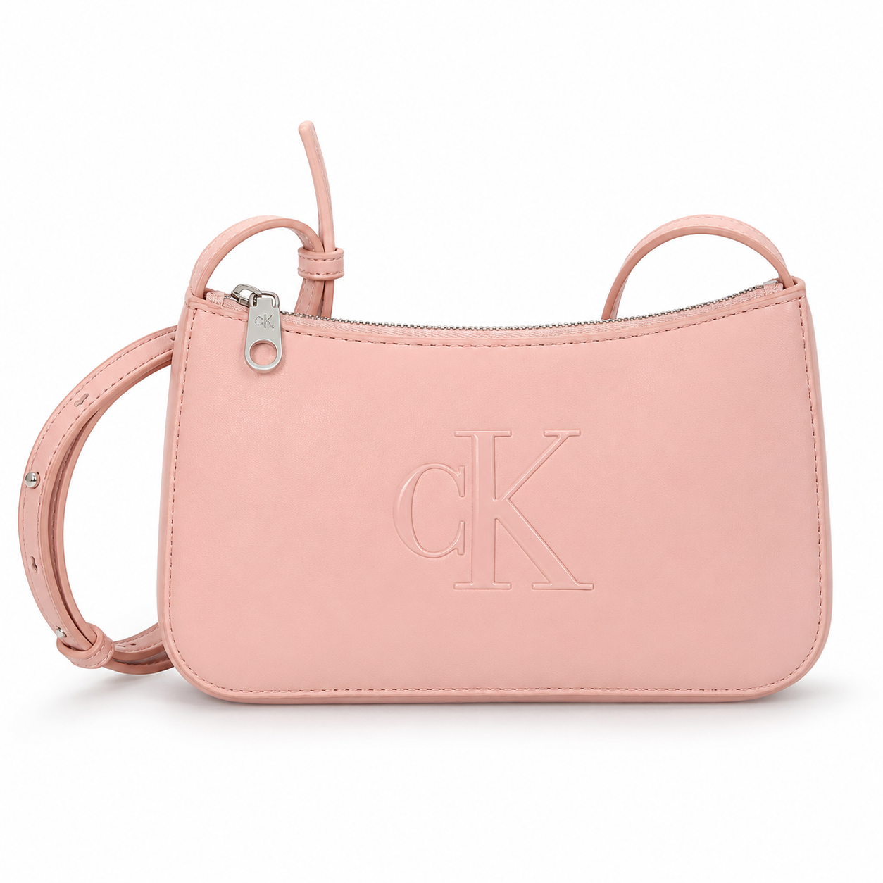 Cartera Calvin Klein Jeans Rosada con Logo CK en Relieve 🩷