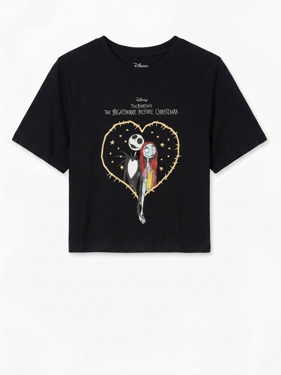 Pijama Disney The Nightmare Before Christmas Negro – Polera + Short 🖤 | Baby Helena Shop