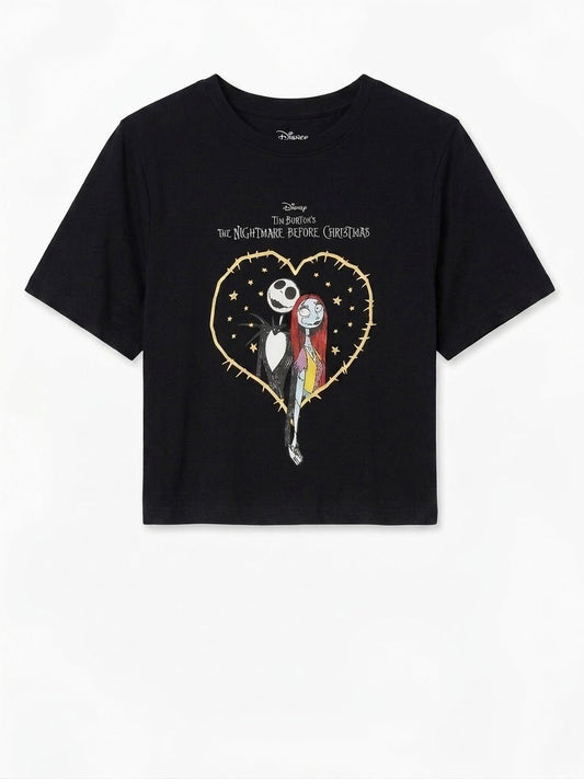 Pijama Disney The Nightmare Before Christmas Negro – Polera + Short 🖤 | Baby Helena Shop
