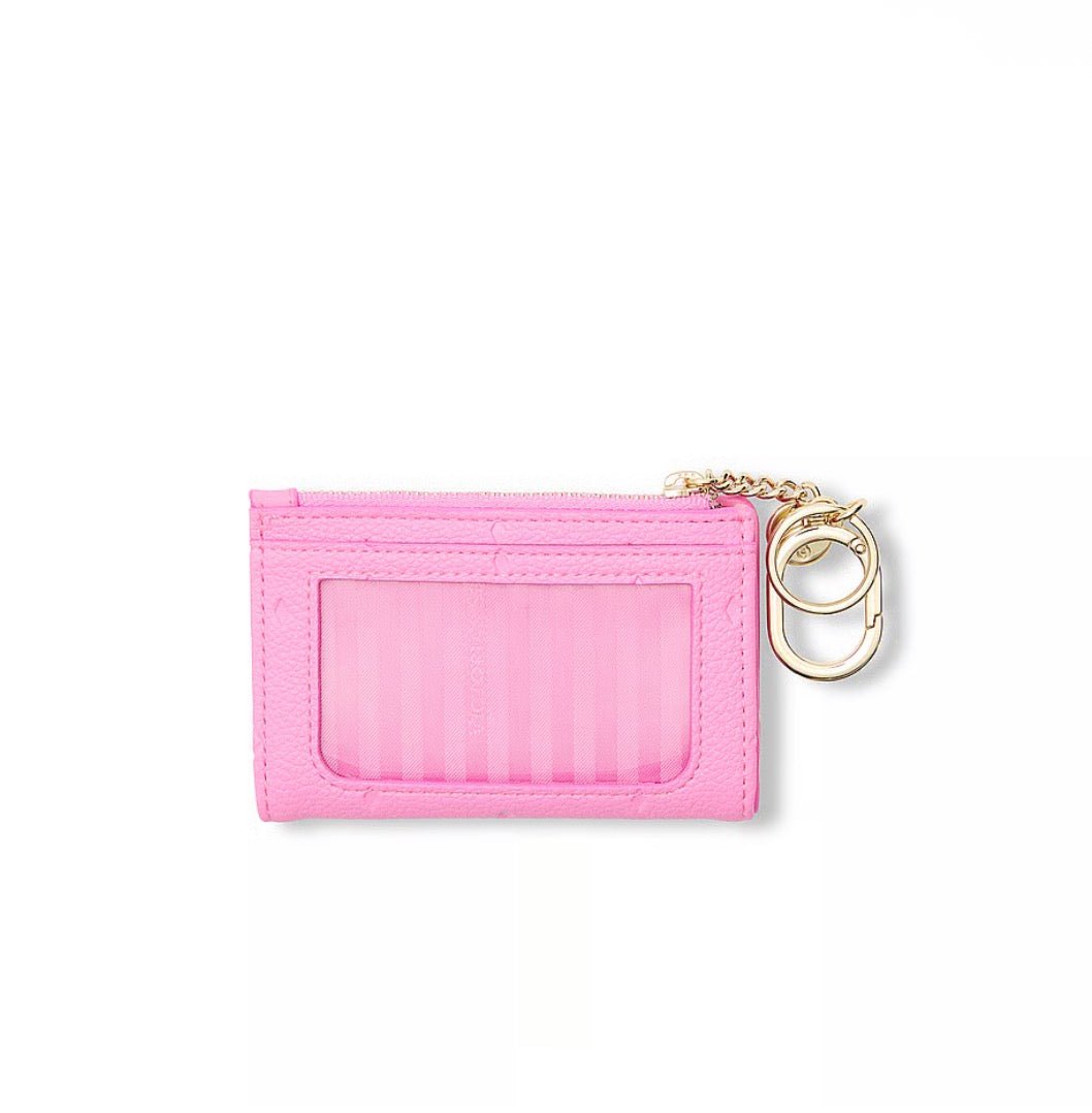 Monedero / Porta Tarjetas Victoria’s Secret Rosado con Llavero 🩷 | Baby Helena Shop