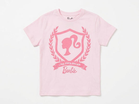 Polera Barbie rosada Live Your Dream para niña