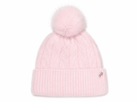 Gorro tejido PINK con pompón