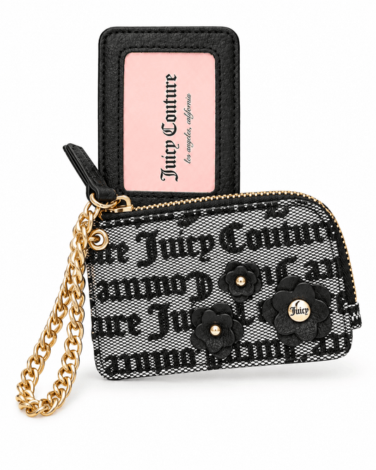 Monedero / Tarjetero Juicy Couture con Cadena de Muñeca 🖤 | Baby Helena Shop