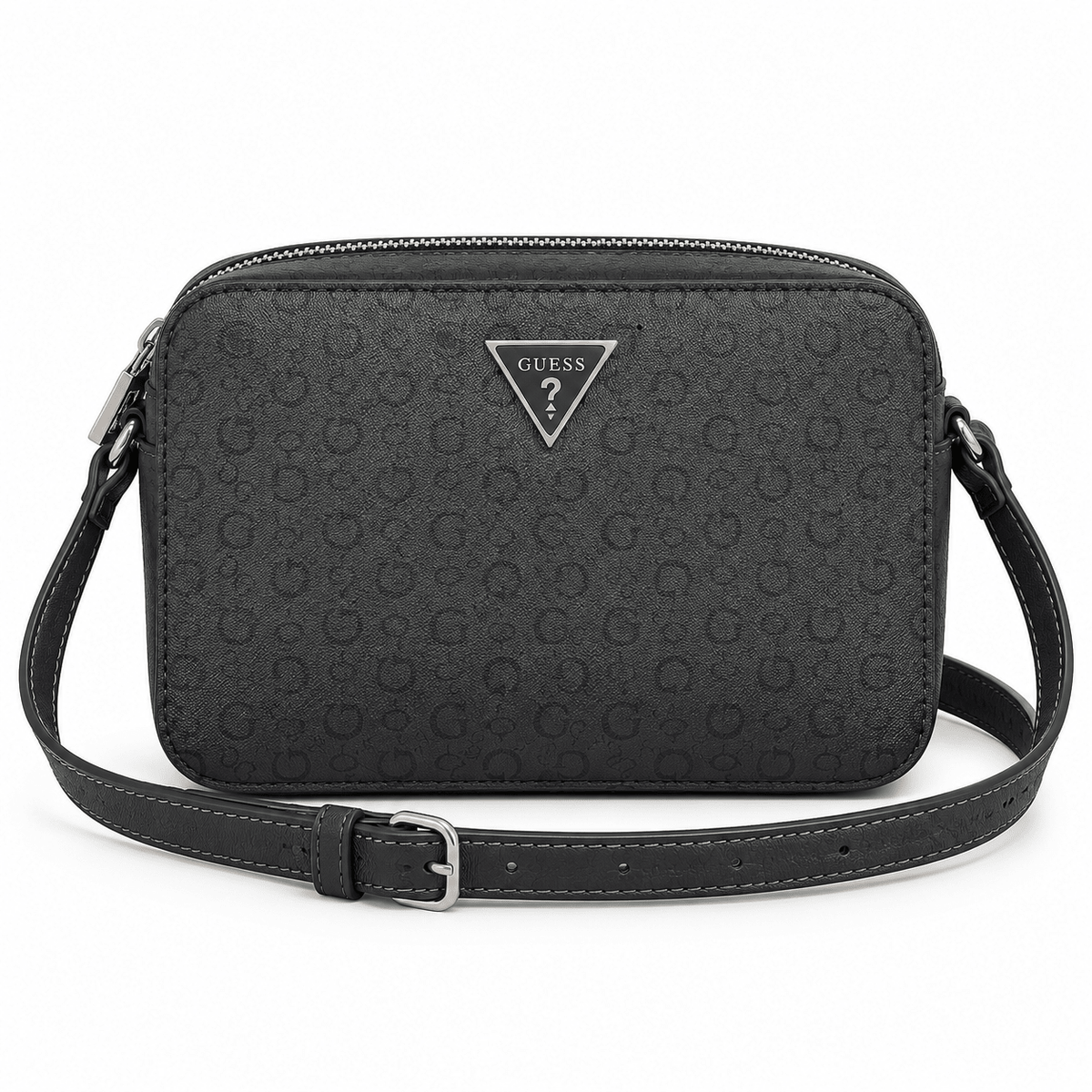 Cartera GUESS Crossbody Monograma Negra 🖤 | Baby Helena Shop