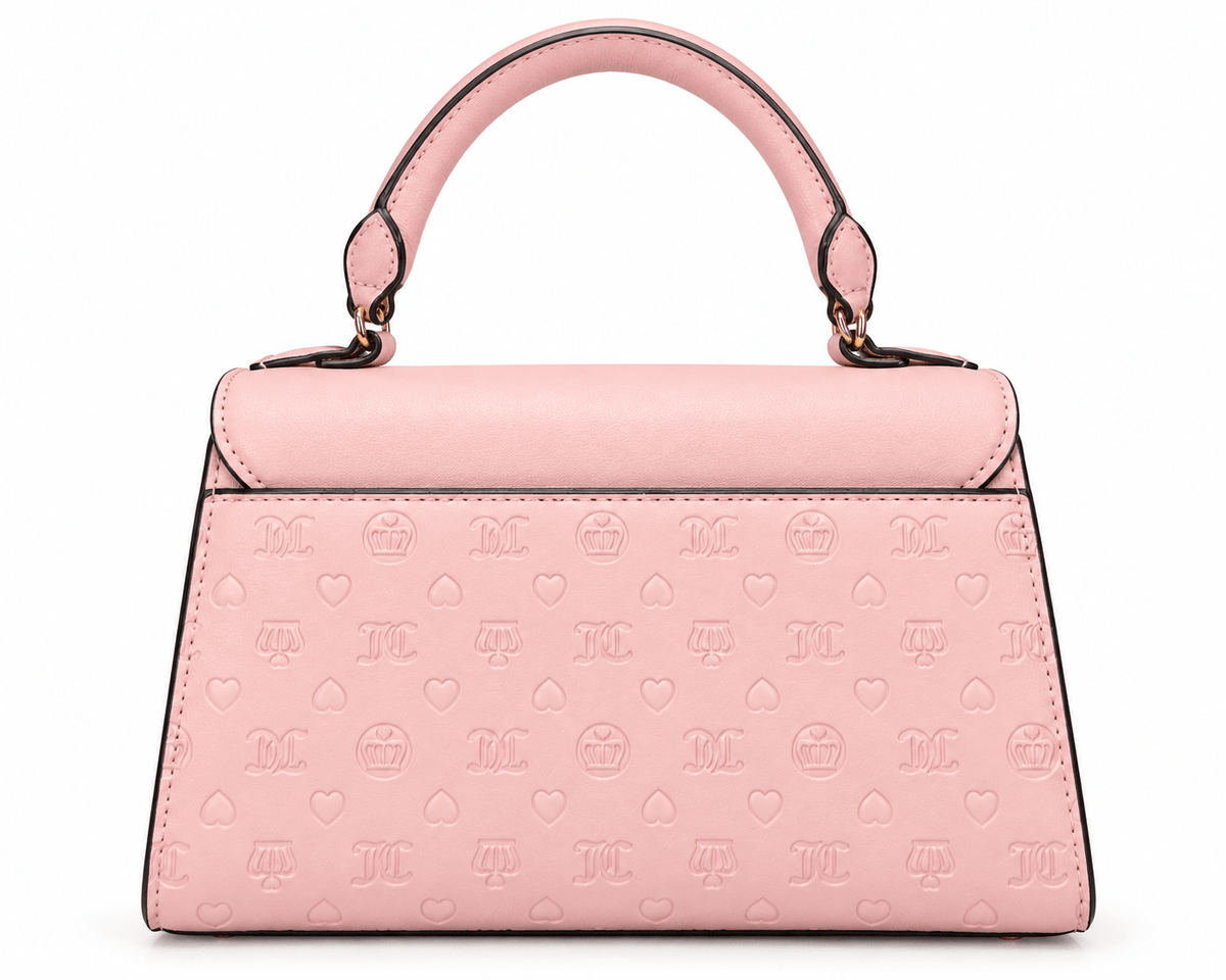 Cartera Juicy Couture Rosada con Monograma y Charms 🩷 | Baby Helena Shop