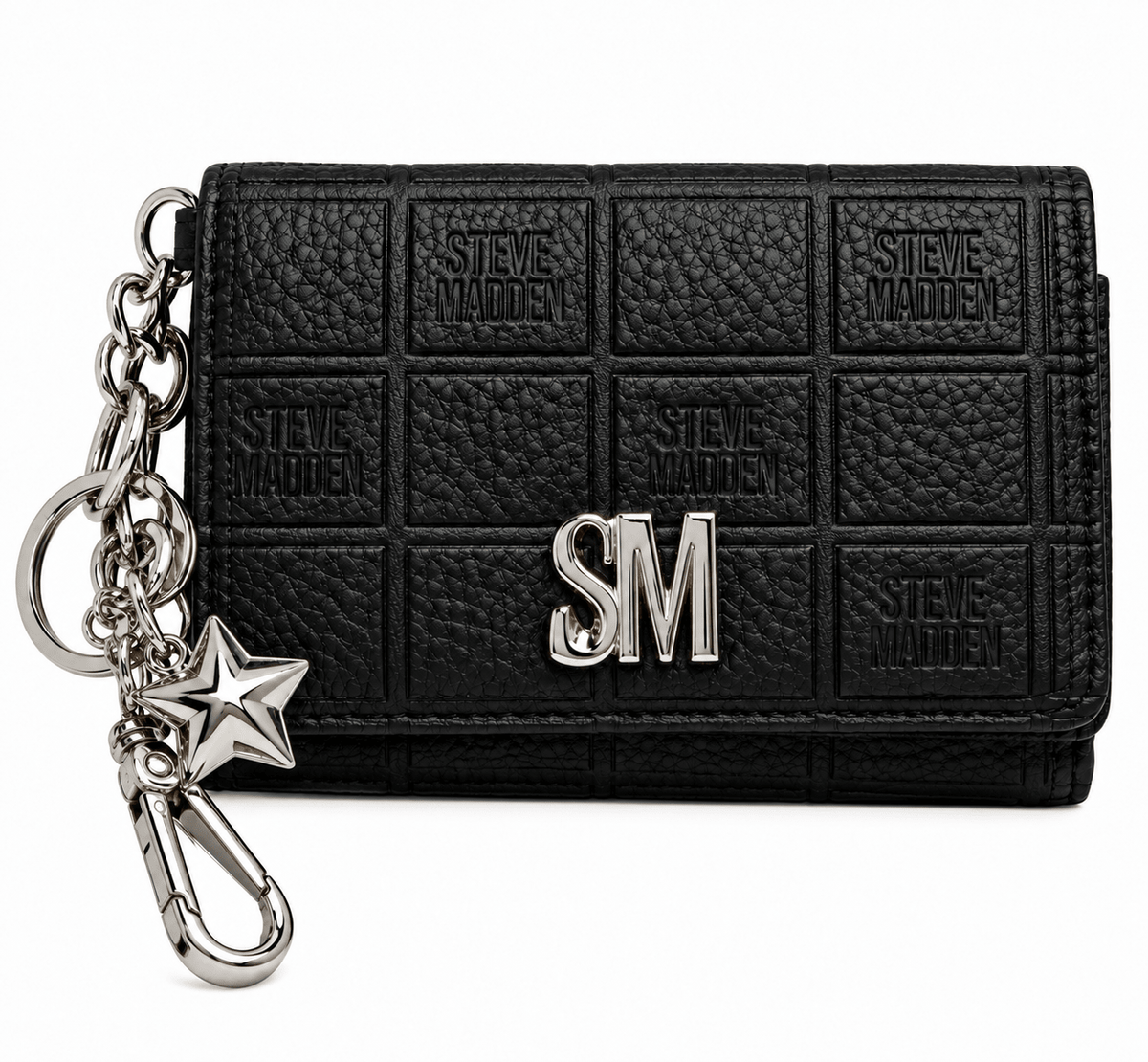 Billetera Steve Madden Negra – Diseño Monograma 🖤 | Baby Helena Shop