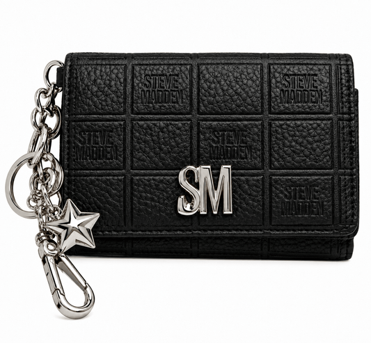 Billetera Steve Madden Negra – Diseño Monograma 🖤 | Baby Helena Shop