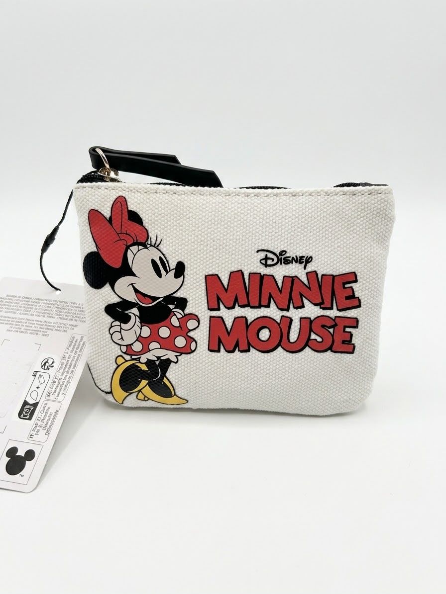 Monedero Disney Minnie Mouse Blanco con Estampado 🎀